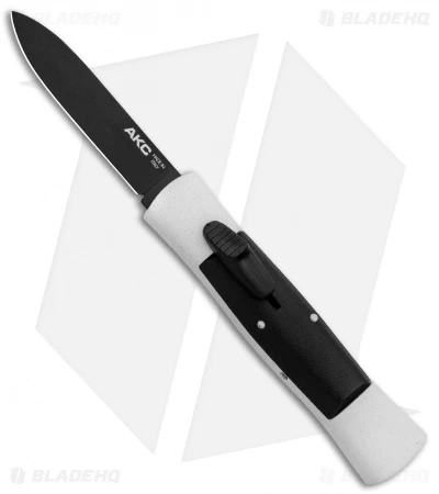 AKC 007 Concord OTF Automatic Knife White/Black (2.75" Black Flat) 3 AKC 007 Concord OTF Automatic Knife White/Black (2.75" Black Flat)