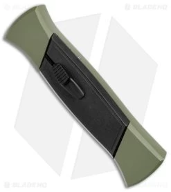 AKC 777 Blackfinger OTF Automatic Knife Green/Black (3.375" Black Tanto ) -Knife Shop AKC 777 Blackfinger OTF Auto Green Black Black Tanto BHQ 153513 jr spine