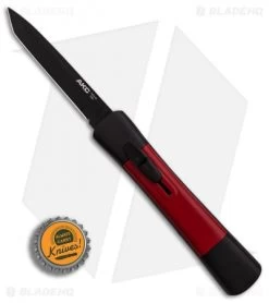 AKC Concord Tanto OTF Automatic Knife Black/Red (3.25" Black) -Knife Shop AKC Concord Tanto Black Red Black BHQ 90288 er bottlecap
