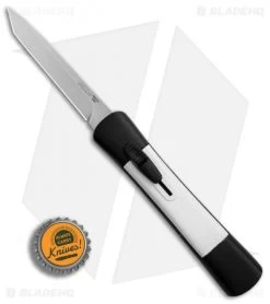 AKC Concord Tanto OTF Automatic Knife Black/White (3.25" Satin) -Knife Shop AKC Concord Tanto Black White Satin BHQ 90287 er bottlecap