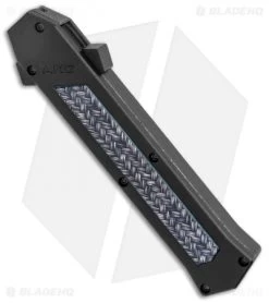 AKC F-16 D/A Bayonet OTF Automatic Knife Weave (3.3" Satin) -Knife Shop AKC F 16 DA Bayo OTF Auto Knife Weave Satin BHQ 131607 jr spine