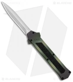 AKC F-16 D/A Dagger OTF Automatic Knife Green Camo (3.3" Satin)