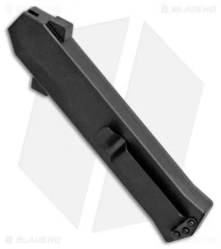 AKC F-16 D/A Dagger OTF Automatic Knife Black Carbon Fiber (3.3" Satin) -Knife Shop AKC F 16 DA Dagger OTF Auto Black CF Satin BHQ 102235 jr side