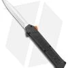 AKC F-16 D/A Dagger OTF Automatic Knife Black W/ Orange Button (3.3" Satin) 1 AKC F-16 D/A Dagger OTF Automatic Knife Black W/ Orange Button (3.3" Satin) -Knife Shop AKC F 16 DA Dagger OTF Auto Black Orange Button Satin BHQ 98892 jr