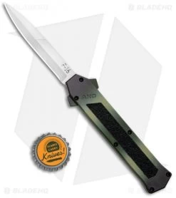 AKC F-16 D/A Bayonet OTF Automatic Knife OD Green Camo (3.4" Satin) -Knife Shop AKC F 16 DA Dagger OTF Auto OD Green Camo Satin BHQ 125319 jr bottlecap
