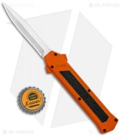 AKC F-16 D/A Dagger OTF Automatic Knife Orange (3.3" Satin) -Knife Shop AKC F 16 DA Dagger OTF Auto Orange Satin BHQ 91966 jr bottlecap