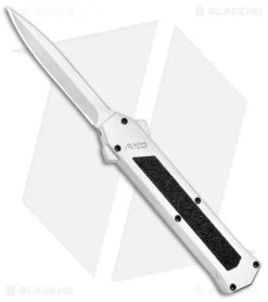 AKC F-16 D/A Dagger OTF Automatic Knife White (3.3" Satin)