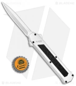 AKC F-16 D/A Dagger OTF Automatic Knife White (3.3" Satin) -Knife Shop AKC F 16 DA Dagger OTF White Satin BHQ 94221 jr bottlecap