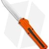 AKC F-20 D/A Drop Point OTF Automatic Knife Orange Aluminum (3.6" Satin) -Knife Shop AKC F 20 DA Dagger OTF Auto Orange Satin BHQ 140491 jr