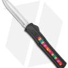 AKC F-20 D/A Dagger OTF Automatic Knife /w Tie Dye Inlay (3.5" Satin) -Knife Shop AKC F 20 DA SP OTF Auto Black Tie Dye Inlay Satin BHQ 152893 jr