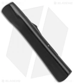 AKC Concord OTF Automatic Knife Black (3.25" Gold Dagger) -Knife Shop AKC OTF Black Concord Gold Dagger BHQ 52359 jr side