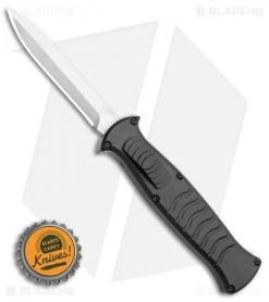 AKC X-treme EVO Dagger OTF Automatic Knife Black W/ Pocket Clip (3.5" Black) -Knife Shop AKC X treme EVO OTF Automatic Knife Black 3.5 Satin Dagger BHQ 119723 LS Bottlecap