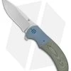 Aaron Frederick Custom Rictor Flipper Knife Green Micarta/Ti (3.37" Stonewash) 2 Aaron Frederick Custom Rictor Flipper Knife Green Micarta/Ti (3.37" Stonewash) -Knife Shop Aaron Frederick Custom Rictor Green Micarta Ti SW BHQ 102296 jr