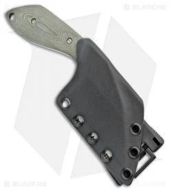 Aaron Frederick/Trash Panda Knives F-Off Fixed Blade OD Green Micarta (3.1" SW) -Knife Shop Aaron Frederick Trash Panda F Off OD Green Micarta SW BHQ 102303 jr sheath