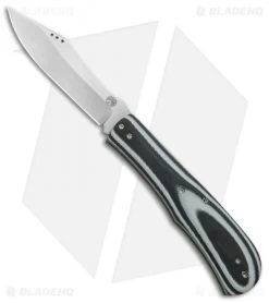 Aaron Frederick / Trash Panda Knives Kit Slip Joint Black/Gray G-10 (3.5" SW)