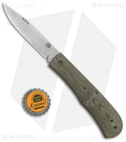 Aaron Frederick / Trash Panda Knives Kit Slip Joint Green Linen Micarta (3.5"SW) -Knife Shop Aaron Frederick Trash Panda Kit SJ Green Linen Micarta BHQ 92371 jr bottlecap