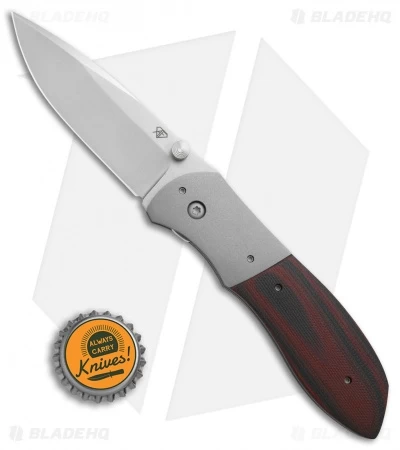 Aaron Fredrick Custom Mathor Liner Lock Knife Red/Black G-10 (3.25" Stonewash) 6 Aaron Fredrick Custom Mathor Liner Lock Knife Red/Black G-10 (3.25" Stonewash) - Image 4