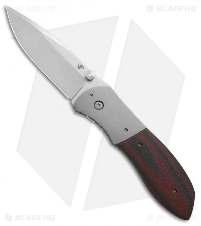 Aaron Fredrick Custom Mathor Liner Lock Knife Red/Black G-10 (3.25" Stonewash) 3 Aaron Fredrick Custom Mathor Liner Lock Knife Red/Black G-10 (3.25" Stonewash)