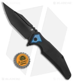 Arcane Design The ABYSS Frame Lock Knife Black Titanium (3.5" Black M390) -Knife Shop Arcane Design The Abyss Ti FL Black Black BHQ 163846 jr bottlecap