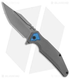 Arcane Design The ABYSS Frame Lock Knife Gray Titanium (3.5" SW M390)