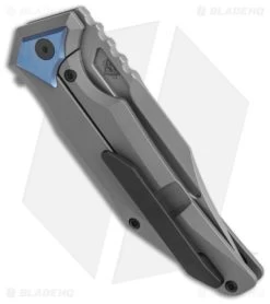 Arcane Design The ABYSS Frame Lock Knife Gray Titanium (3.5" SW M390) -Knife Shop Arcane Design The Abyss Ti FL SW Gray BHQ 163844 jr side