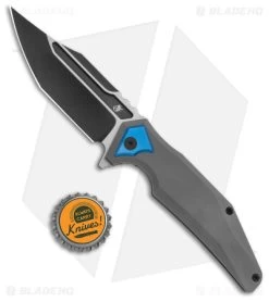 Arcane Design The ABYSS Frame Lock Knife Gray Titanium (3.5" Two-Tone M390) -Knife Shop Arcane Design The Abyss Ti FL TT Gray BHQ 163845 jr bottlecap