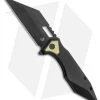 Arcane Design The CRAWLER Frame Lock Knife Black Titanium (3.6" Black M390) -Knife Shop Arcane Design The Crawler II Ti FL Black Black Green BHQ 163871 jr