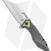 Arcane Design The CRAWLER Frame Lock Knife Gray Titanium (3.6" Satin M390) -Knife Shop Arcane Design The Crawler II Ti FL Satin Gray Green BHQ 163872 jr