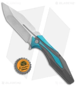 Arcane Design X Isham Bladeworks PLEXUS Knife SW Blue/Gray Ti (3.5" SW M390) -Knife Shop Arcane Design x Isham Bladeworks PLEXUS SW Ti SW BHQ 141918 jr bottlecap