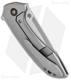 Arcform Catalyst Flipper Knife Ti/Micarta (3.5" Stonewash) TuffKnives -Knife Shop Arcform Catalyst Micarta jr side