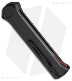 Paragon Para X Dagger OTF Automatic Knife Death Head (3.5" Red Serr) -Knife Shop Asheville Steel Para X Dagger Death Head Red Serr Para X DH B CR 2XL BHQ 68253 jr side