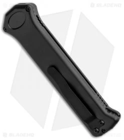 Paragon PARA-XD Tanto OTF Auto Knife Smooth (3.5" Black Serr) -Knife Shop Asheville Steel Paragon Tanto OTF Smooth Black PARA XD T BL CB BHQ 84952 jr side