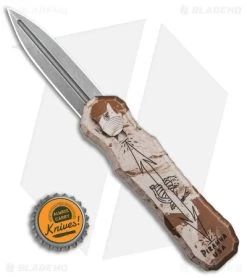 Piranha Excalibur OTF Auto Knife Desert Camo (3.2" Stonewash Plain) -Knife Shop BHQ 23154 td size