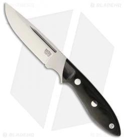 Bark River Adventurer III Fixed Blade Knife Black Canvas Micarta (4.375" Satin)