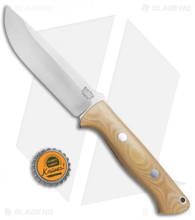 Bark River Bravo 1.25 LT Fixed Blade Knife Antique Ivory Micarta (5" CPM-3V) 6 Bark River Bravo 1.25 LT Fixed Blade Knife Antique Ivory Micarta (5" CPM-3V) - Image 4