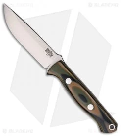Bark River Bravo EDC Fixed Blade Knife Mil-Spec Camo G-10 (3.25" A2 Satin)