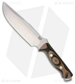 Bark River Bravo Survivor Fixed Blade Knife Tan Camo G-10 (7.125" CPM-3V)