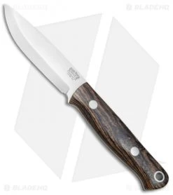 Bark River Bushcrafter Fixed Blade Knife Bocote (3.875" Satin)
