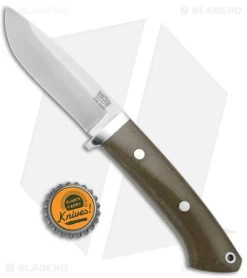 Bark River Classic Drop Point Fixed Blade Knife Green Micarta (3.75" Satin) -Knife Shop Bark River Classic Drop Point Fixed Blade Green Micarta Satin BHQ 175402 jr bottlecap