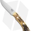 Bark River Featherweight Fox River Fixed Blade Knife Antique Stag (3.125" Elmax) -Knife Shop Bark River Featherweight Fox River Antique Stag BA043BAS BHQ 38811 jr