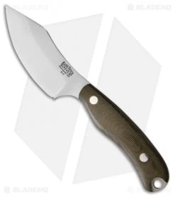 Bark River JX6 Companion Fixed Blade Knife Green Canvas Micarta (3.675" Satin)
