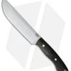 Bark River Kalahari Camp II Fixed Blade Knife Black Canvas Micarta (12" Satin)