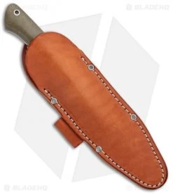 Bark River Knives Aurora Bushcraft Knife Green Canvas Micarta (4.5" 3V Satin) -Knife Shop Bark River Knives Aurora Bushcraft Burgundy Canvas Micarta Satin BA06122MBU BHQ 102680 jr sheath