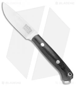 Bark River Little Creek Black Canvas Micarta (2.5" Satin Cru Wear) 01-061M-BC