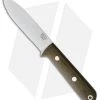 Bark River Mini Kephart Fixed Blade Knife Green Canvas Micarta (3.75" Satin) -Knife Shop Bark River Mini Kephart Green Canvas Micarta BHQ 69154 jr