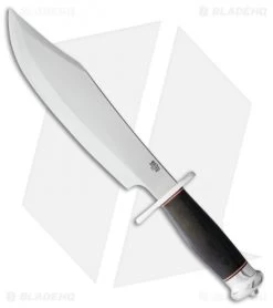 Bark River Shining Mountain Bowie Fixed Blade Knife Black Micarta (10.5" Satin)