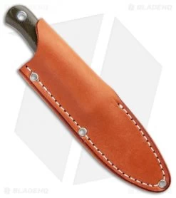 Bark River Ultra-Lite Bushcrafter Knife OD Green Canvas Micarta (3.375" Satin) -Knife Shop Bark River Ultra Lite Bushcrafter Green Canvas Micarta Satin BA06043MGC BHQ 96268 jr sheath