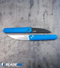 Boker Burnley Kwaiken Automatic Knife Blue (3.5" Black) Pro-Tech -Knife Shop Boker Burnley Kwaiken Automatic Knife Blue Stonewash 06EX299SOI Protech BHQ83281 kp steel web