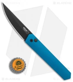 Boker Burnley Kwaiken Automatic Knife Blue (3.5" Black) Pro-Tech -Knife Shop Boker Burnley Kwaiken Blue Black Protech BHQ 83280 er bottlecap