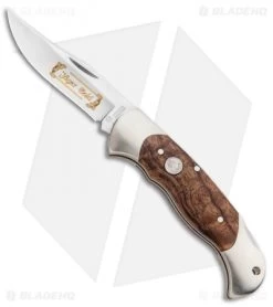 Boker Jager Gold Scout Folding Lockback Knife Walnut Wood (3.13" Satin) 112086
